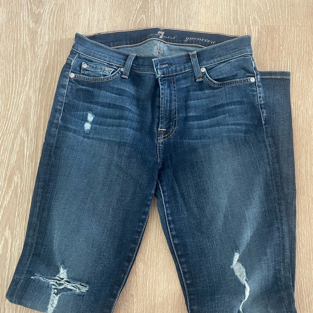 7 For All Mankind Women's Indigo GWENEVERE jeans